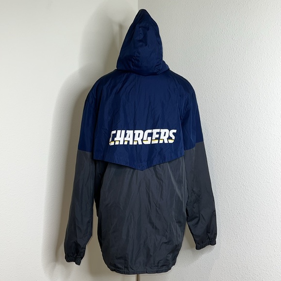 🔹 Los Angeles Chargers NFL Proline Windbreaker Jacket - Picture 2 of 4